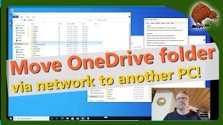 Move OneDrive folder to a new computer over network or USB