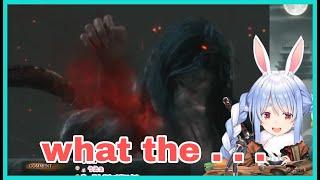 Pekora React To Isshin Crawling Out Of Genichiro Body | Sekiro  [Hololive]