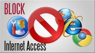 How to block any application from getting an internet access