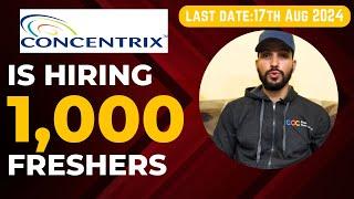 Concentrix Hiring 1,000 Freshers 2024 | 10+2 Or Above Eligible | 5 Days Working