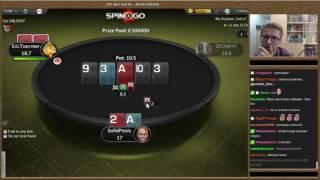 PokerStars Spin & Go Player "SolidPenis" Wins €250,000! (Full Version)