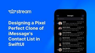 Designing a Pixel Perfect Clone of iMessage's Contact List in SwiftUI