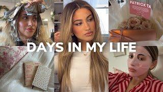 VLOG  getting my hair done *darker*, tt ban in real time & pr hauls