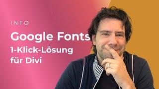 Divi Google Fonts lokal einbinden | 1-Klick-Lösung | Designers Inn