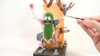 How to make PICKLE RICK out of Polymer Clay / Rick and Morty Sculpture