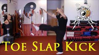 Toe slap kick