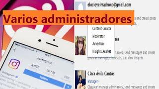 Tener varios administradores en tu cuenta de Instagram, usuarios diferente administrando instagram