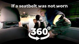 360-degree video!  No need to fasten seatbelts in the back seat. Is that so? [Virtual dramatization]