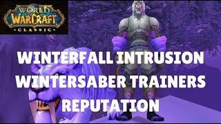 WoW Classic - Winterfall Intrusion Quest | Wintersaber Trainers Reputation