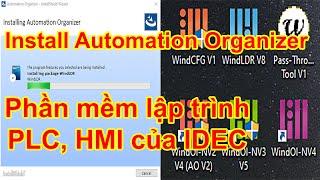 Install Automation Organizer software, IDEC PLC and HMI programming - P1