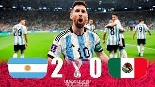 Argentina 2 x 0 Mexico (MESSI DOMINATION!) | W.C 2022 | Extended Highlights & Goals