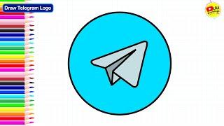 How To Draw Telegram Logo