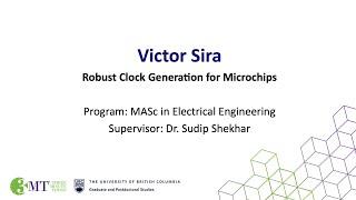Victor Sira, 'Microchips' : 2024 UBC 3MT Finalist and People's Choice winner