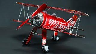 3 DAY Make a Toy Model Airplane from Coke Can | Recycle Craft