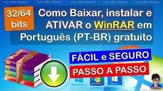 Baixar, instalar e Ativar gratuitamente o WinRAR em Português (PT-BR) 32/64 bits