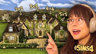 Building a House in The Sims but Each Room gets One Size BIGGER