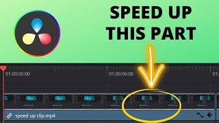Speed Up Only Certain Part of Clip: DaVinci Resolve