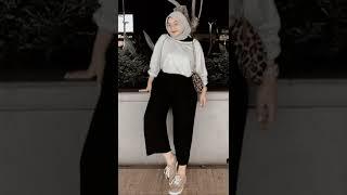 inspirasi ootd hijab gemuk casual | racun tiktokshop