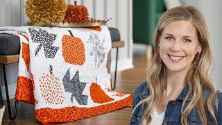 How to Make a Hello Pumpkin Quilt - Free Quilt Tutorial