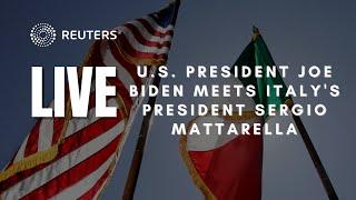 LIVE: U.S. President Joe Biden meets Italy's President Sergio Mattarella ahead of G20 summit