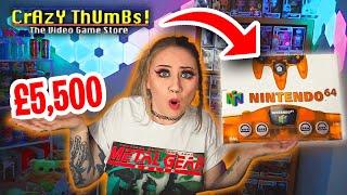 The most INSANE find in LONDON (VLOG & RETRO GAMES) #chlooeeeexo