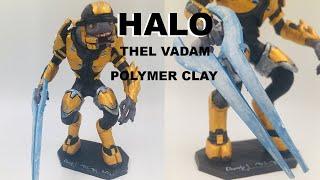 Making Thel Vadam from halo 2 Anniversary, Polymer clay.