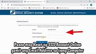 Paano mag Reset ng SSS Account Online gamit ang Security Questions sa iyong Computer