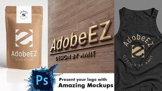 How to present your logo with Amazing mockups | Adobe Photoshop Tutorial #photoshop #mockup #logo