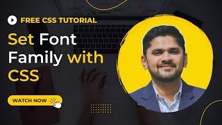 How to Set Font Family in CSS | font-family property | Amit Thinks | 2022