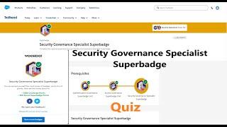 Security Governance Specialist Superbadge|| Quiz