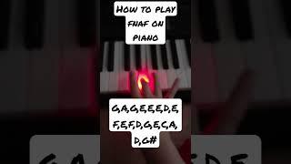 how to play fnaf on piano