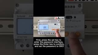 Acrel Electric | Communication Parameter Setting of DTSD1352 Din Rail Three Phase Energy Meter