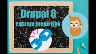 Adding a menu link with our custom Drupal 8 module