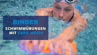 Schwimmübung mit dem Pull Buoy von Triathletin Carolin Meyer