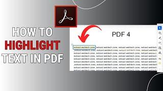 How to Highlight Text in PDF File Adobe Reader DC