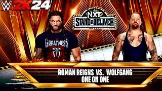 ROMAN REIGNS VS WOLFGANG WWE 2K24 Simulation Match