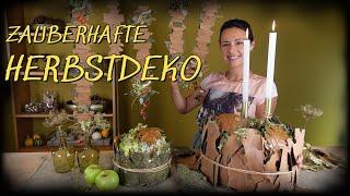 HERBSTDEKO mit RINDE / DIY - IDEE WIRKUNGSVOLL und EINFACH