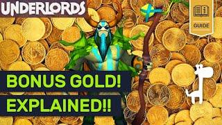 BONUS GOLD EXPLAINED!! Dota Underlords Best Guides and Tips!