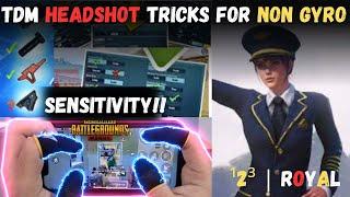 PUBG TDM HEADSHOT SENSITIVITY  +TRICKS  || NON GYRO 40 FPS || PUBG MOBILE || INFINIX HOT 12 PLAY ||