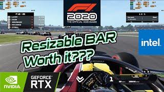 Should you enable Resizable BAR?? - F1 2020 Benchmark Comparison - 1080p - RTX 3090 & Intel i9