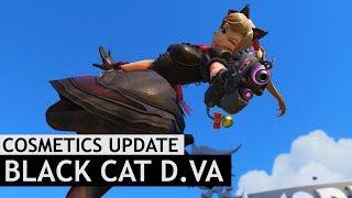Overwatch: Black Cat D.Va Skin In-Game [Cosmetics Update]
