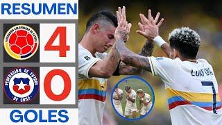 Colombia vs Chile 4-0 Resumen y Goles | ELIMINATORIAS 2026 | GOL CARACOL