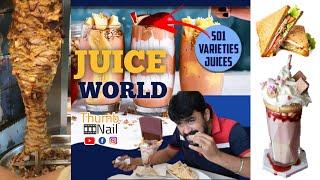 Juice World' with 501 varieties of Juices in chennai | Food review | vlogu with RB