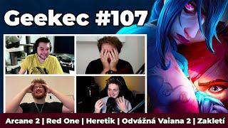 Geekec #107 | Arcane 2 spoilerově, vánoční The Rock v Red One, druhá Vaiana či kontroverzní Wicked