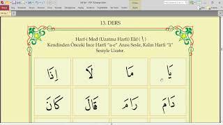 13. DERS |ELİF BA | KURAN ÖĞREN | UZATAN HARFLER ELİF
