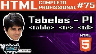 Como criar tabelas em HTML P1 (table, tr, td) - Curso de HTML Completo e Profissional #75