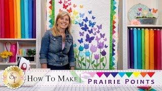 How to Make Prairie Points | a Shabby Fabrics Quilting Tutorial