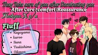 Haikyuu X y/n texting story || They take care of you after dominating you **