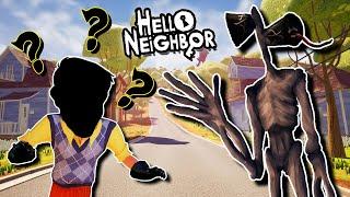 Weir-Doh! FACE REVEAL & Hello Siren Head | Hello Neighbor Mod