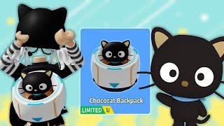 Next Limited?? Chococat Backpack UGC | Roblox My Hello Kitty Cafe Free Items | Riivv3r